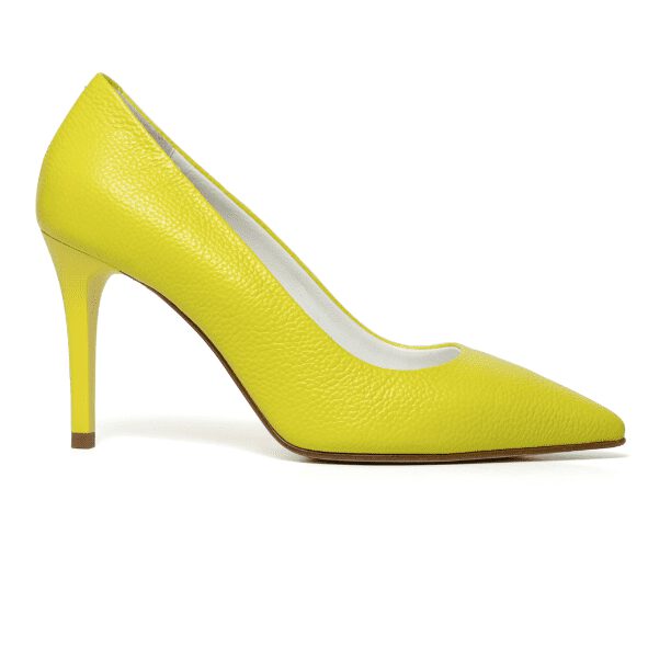 DÉCOLLETÉ neon yellow patent leather - COD. 22337 - SHARLENE CALZATURE ®  official site